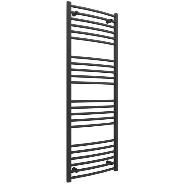 Tabo Forma Curved Anthracite Ladder Radiator 500 x 1600 x 30mm