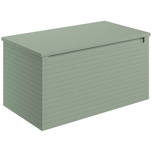 Tabo Rosina Matt Willow Green Wall Hung 1 Drawer Basin Unit & Worktop 800mm