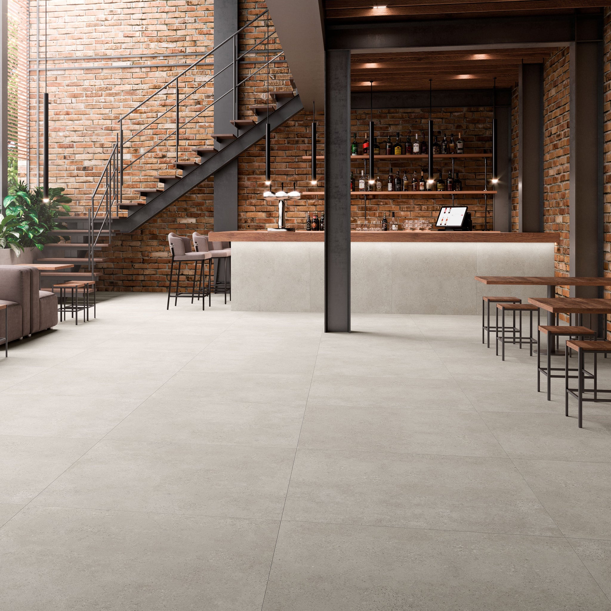 Axis Snow Rectified Matt Tile 59.2 x 59.2cm