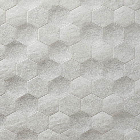 Azulev Basalt Hexagon Perla Tiles (detail)