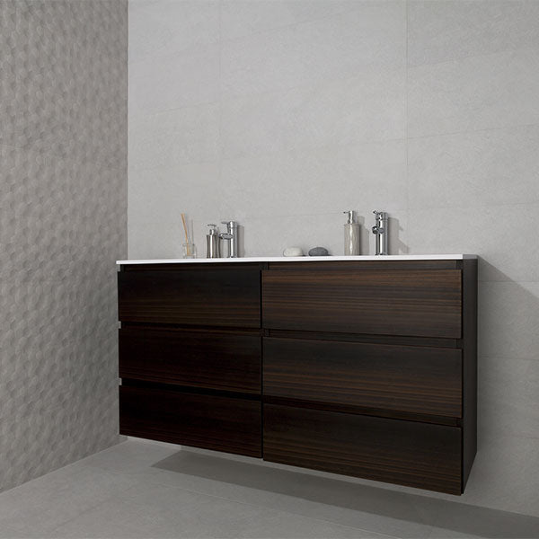 Azulev Basalt Tile (with Basalt Hexagon decor tiles)