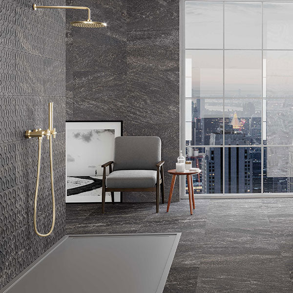 Azulev Slate Stone Anthracite Tiles