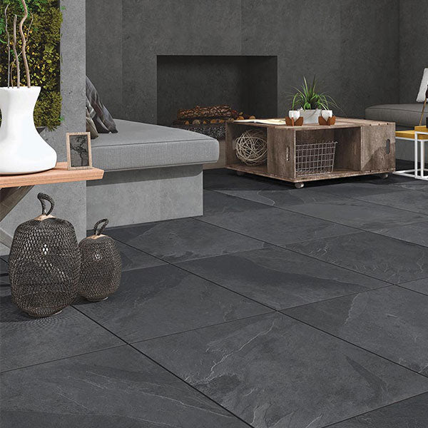 Brazilian Black Rectified Outdoor Tiles 60 x 90cm