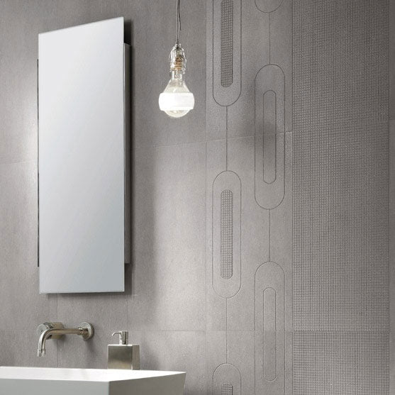 Casalgrande Basaltina Pantelleria setting (pictured with decor tiles)