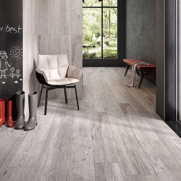Casalgrande Country Wood Bianco Rectified Tiles