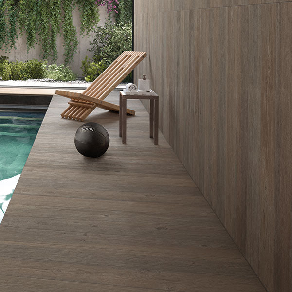 Casalgrande Country Wood Marrone Rectified Tiles