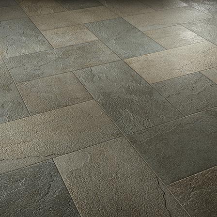 Casalgrande Mineral Chrom Grey setting