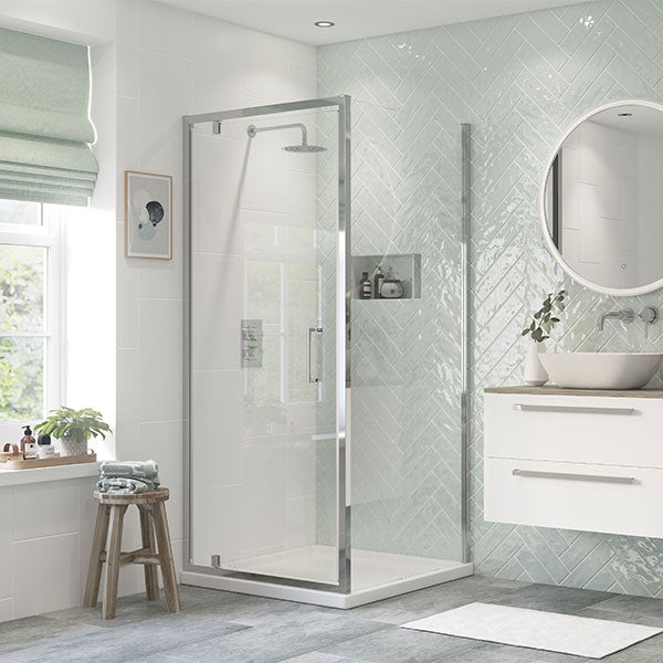 Splash Nuovo Pivot Door (with side panel)