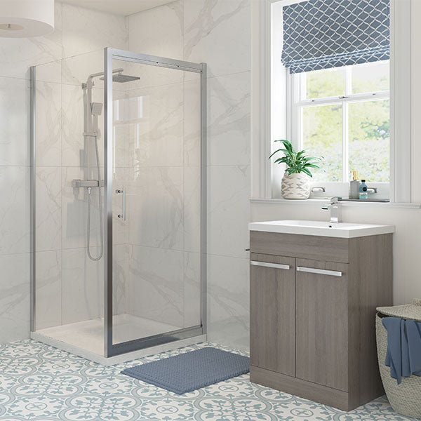 Splash Modo Infold Door (shown with a side panel)