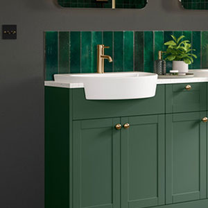 Tabo Linaria 1TH Semi Recessed Basin 555 x 435mm