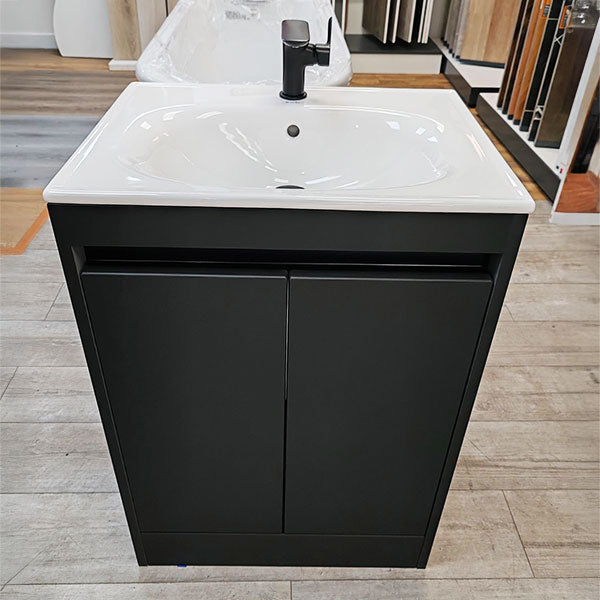 Deuco Floor Standing 2 Door Vanity Basin Unit 600mm with Basin Mixer