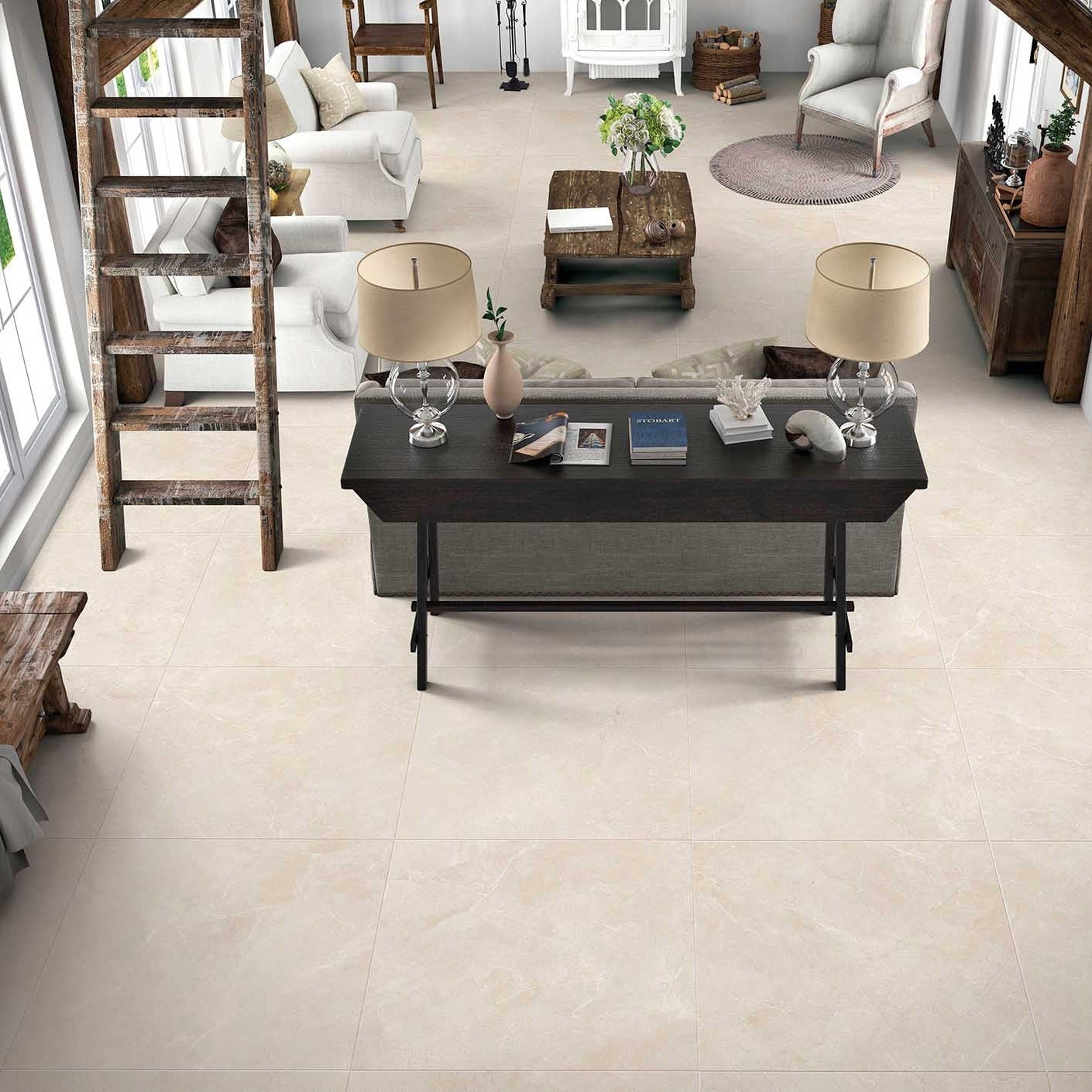 Tones Beige Semi Polished Tiles