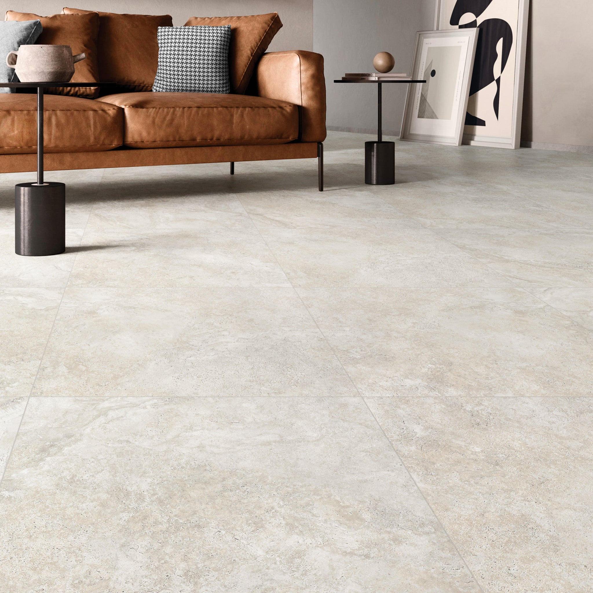 Granada Beige Rectified Matt Tile 60.5 x 60.5cm