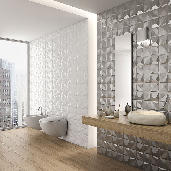 MULTISHAPES WHITE GLOSS 25 x 25cm