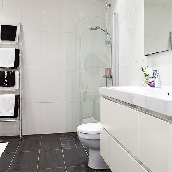 Flat White Gloss Ceramic Wall Tile 30 x 60cm