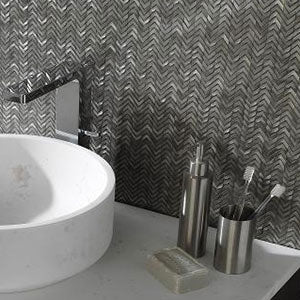 Porcelanosa Gravity Aluminium Arrow Metal Mosaics