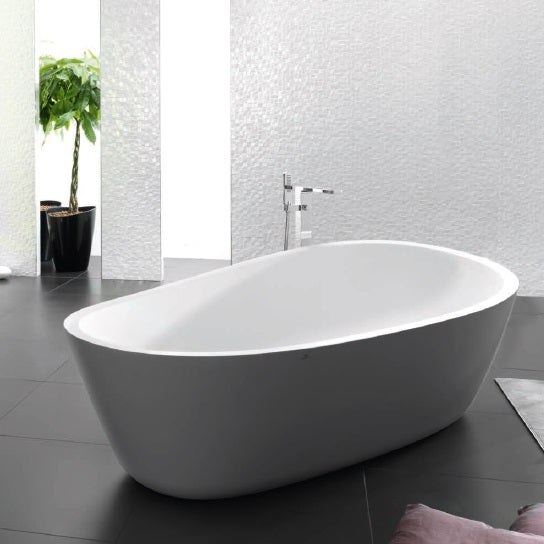 Porcelanosa Almond KRION Bathtub Grey