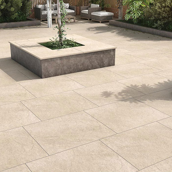 Hammer Stone Beige Rectified Outdoor Tiles 60 x 90cm