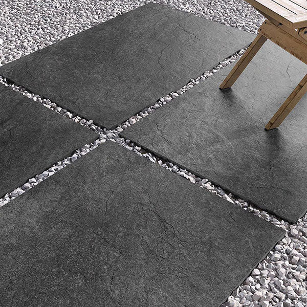 Hammer Stone Nero Rectified Outdoor Tiles 60 x 90cm