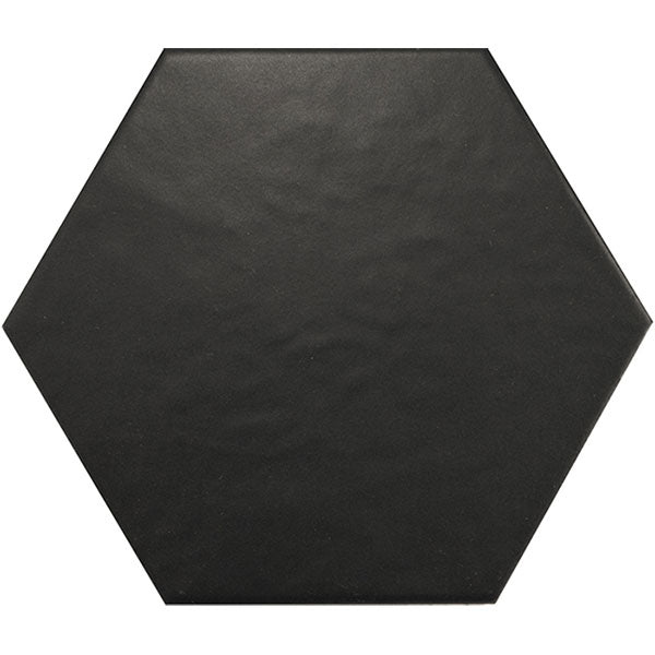 Hexatile Black Matt Tile 17.5 x 20cm