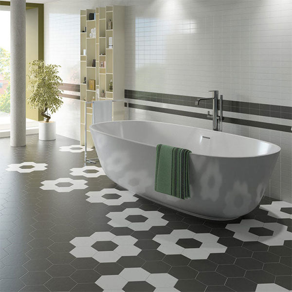 Hexatile White Matt Tiles
