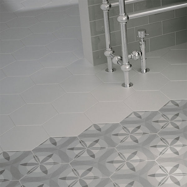 Hexatile White Matt Tiles