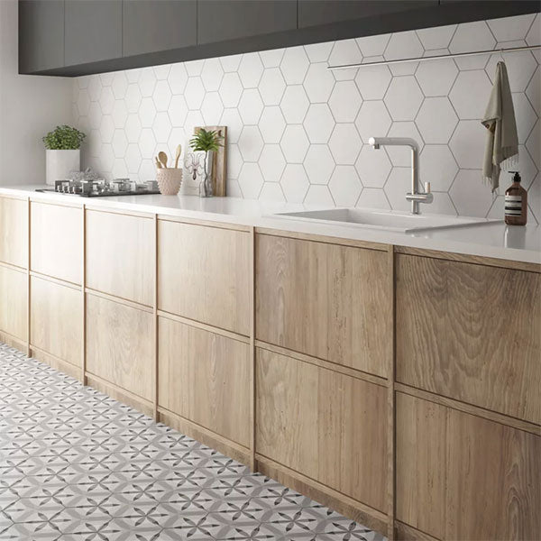 Hexatile White Matt Tiles