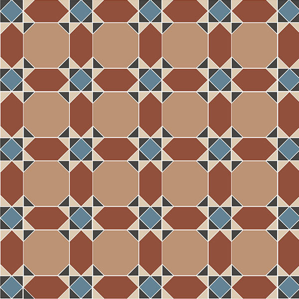 Inverlochy pattern in Buff, Red, Blue, White and Black