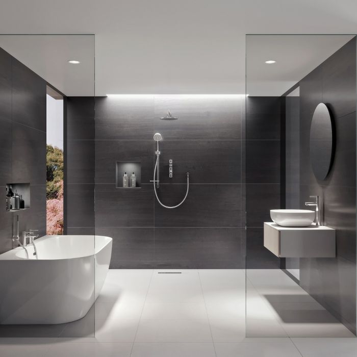 Aqualisa iSystem Smart Concealed with Adjustable and Wall Fixed Heads