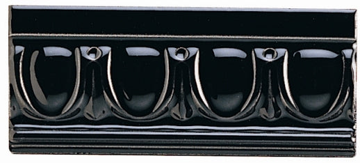 Original Style Egg & Dart Jet Black Border