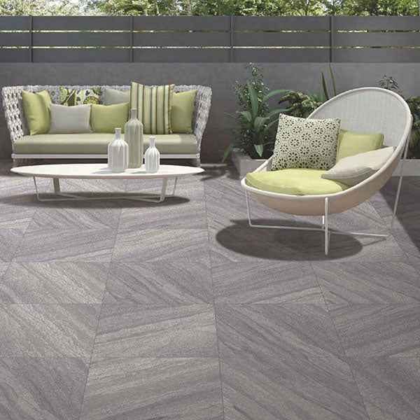 Laguna Anthracite Rectified Outdoor Tiles 60 x 60cm