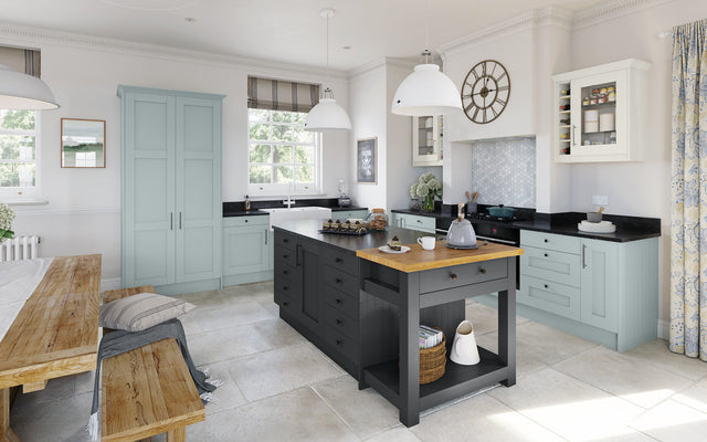 MIDSOMER Grey Aqua, Pale Grey & Charcoal