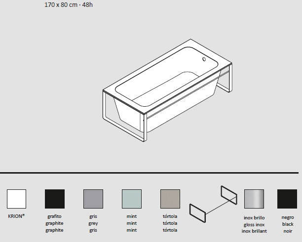 MODUL KRION colour chart with steel frame