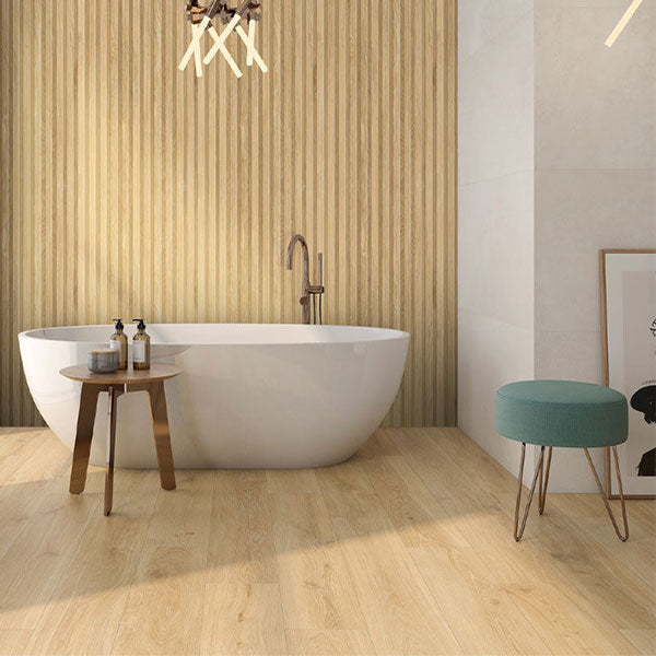 Nordic Light Oak Tile 20 x 120cm