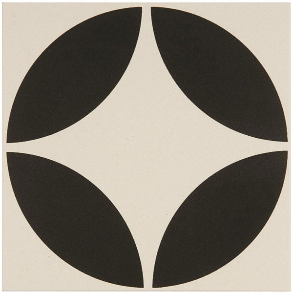 Odyssey Bavaria Black on Dover White Tile