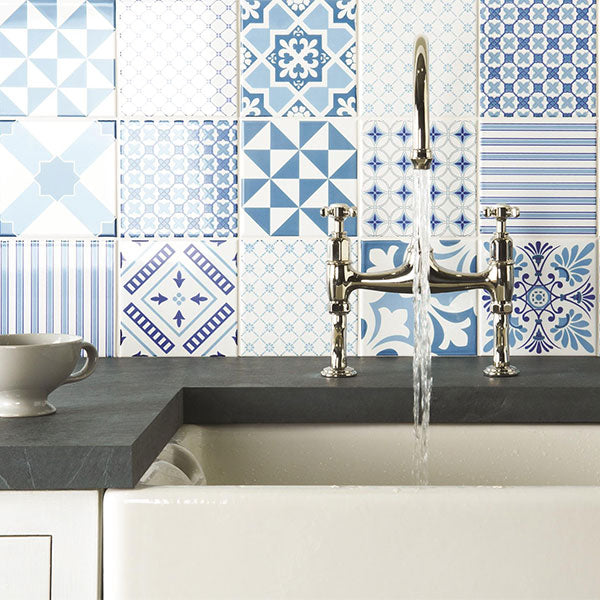 Odyssey Blue Tapestry Collection 15.2 x 15.2cm