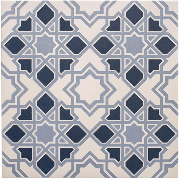 Odyssey Bolero Light/Dark Blue on Chalk Tile