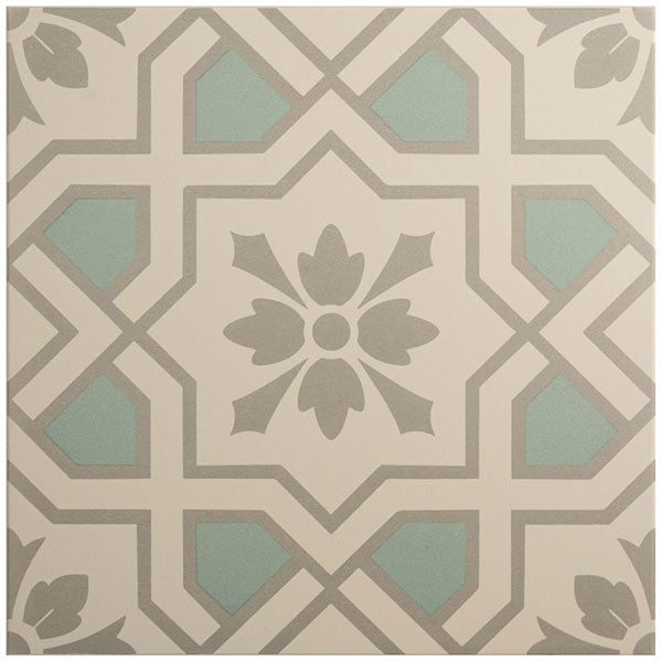 Odyssey Cotehele Teal on Chalk Tile