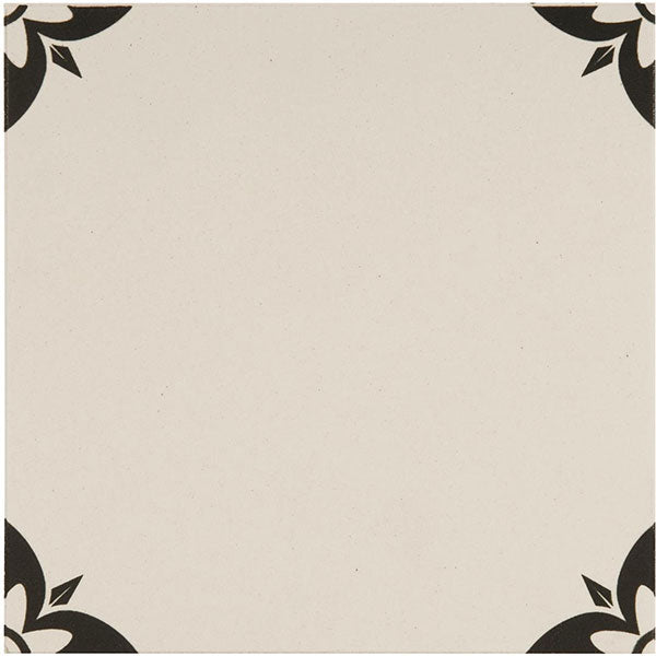 Odyssey Empire Black on Dover White Tile