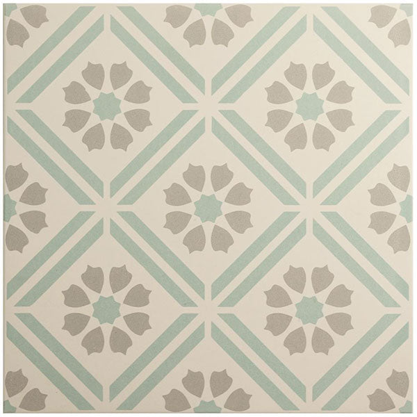 Odyssey Greenway Teal on Chalk Tile