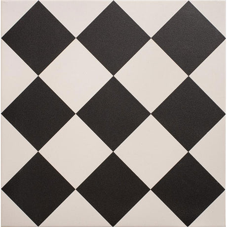 Odyssey Harlequin Large Black on Chalk Tile