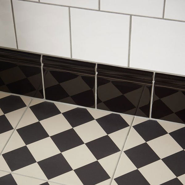 Odyssey Harlequin Large Black on Chalk Tiles