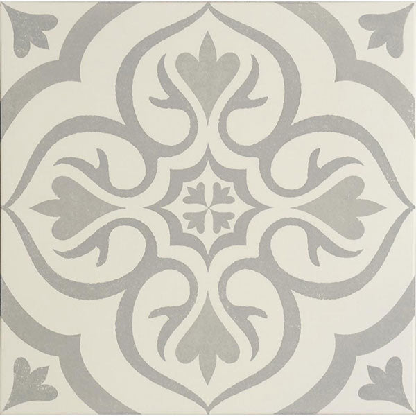 Odyssey Knightshayes Light Grey on Chalk Tile