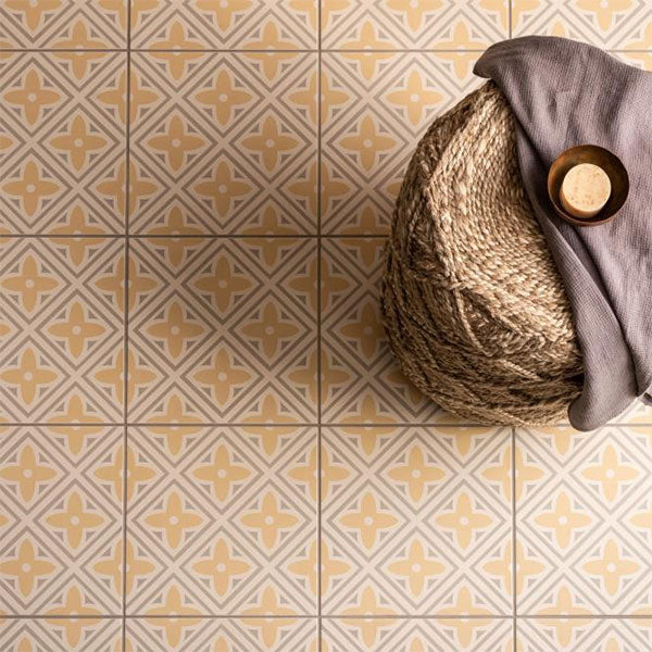 Odyssey Leigh Yellow on Chalk Tiles