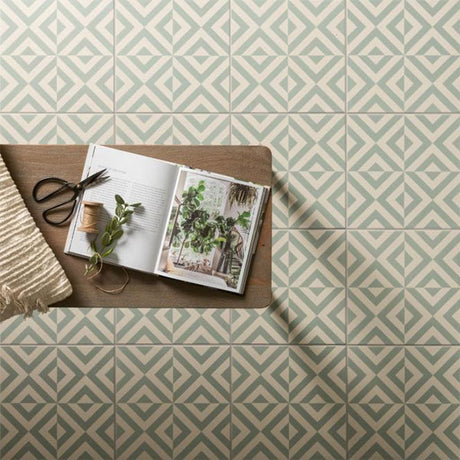 Odyssey Penshaw Teal on Chalk Tiles