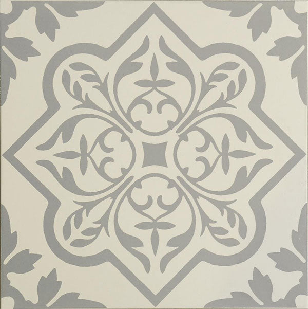 Odyssey Pentillie Light Grey on Chalk 29.8 x 29.8cm