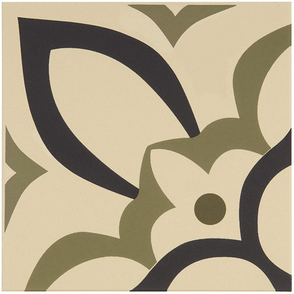 Odyssey Renaissance Dublin, Khaki and Dark Blue on White Tile