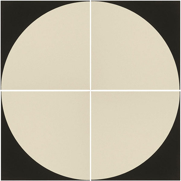 Odyssey Tao 2 Black on Dover White Tiles x 4