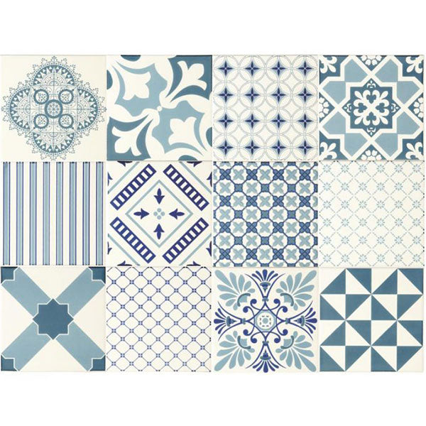 Odyssey Tapestry Blue Collection - 12 tile set
