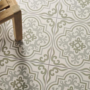 Odyssey Vogue Green on Chalk Tiles